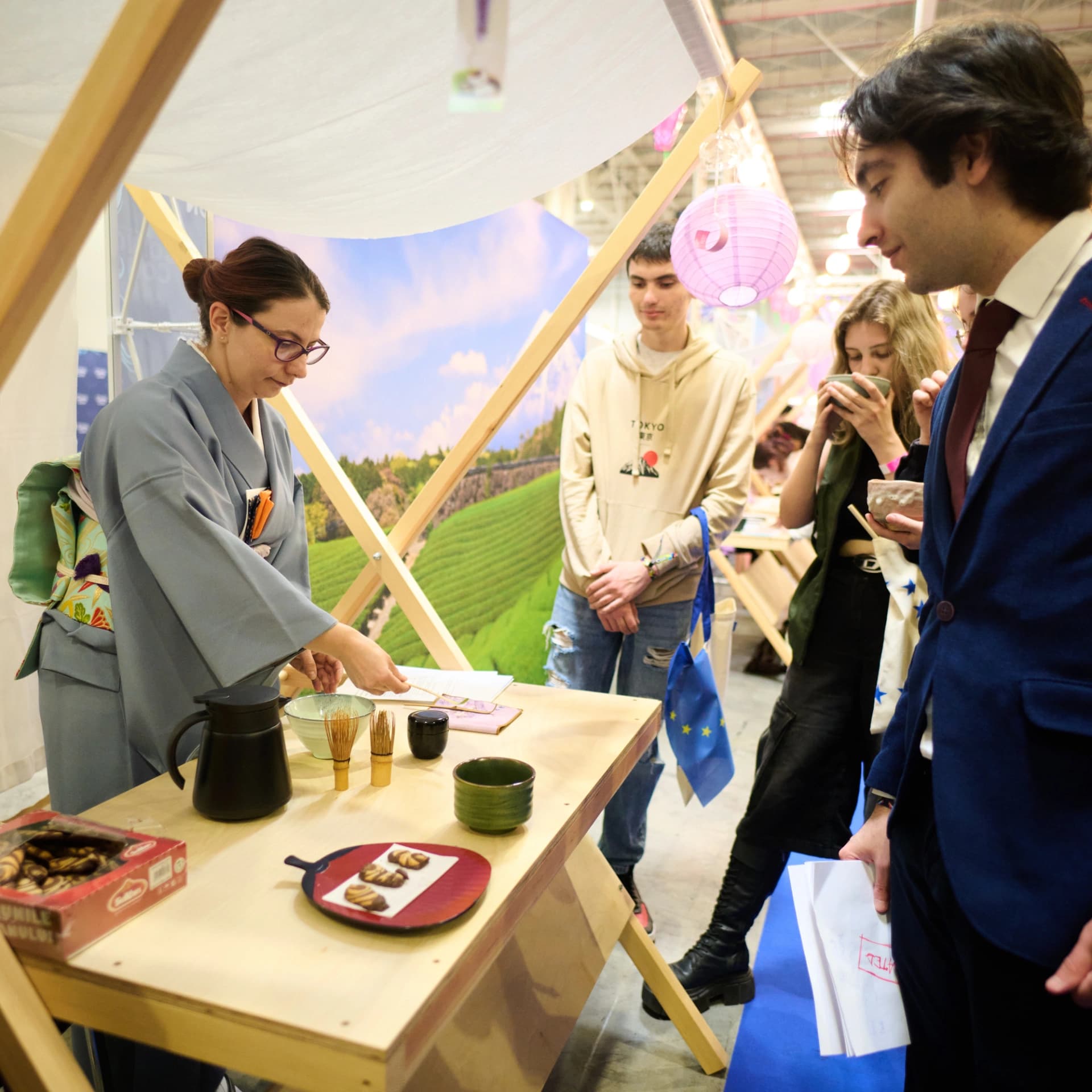 Standul de Matcha la EECC